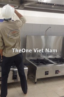 Cung Cấp INOX Bếp công nghiệp nhà máy đóng tầu Damen Sông Cấm